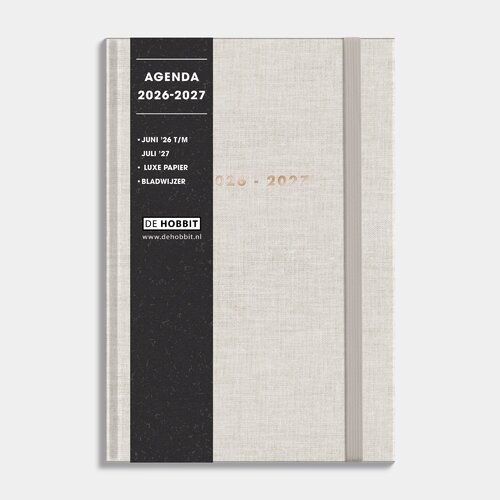 Luxe Schoolagenda 2026-2027 ±A5 Linnen