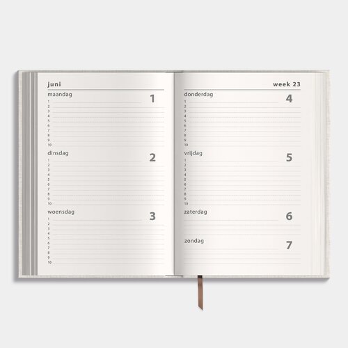 Luxe Schoolagenda 2026-2027 ±A5 Linnen