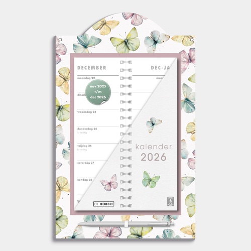 Luxe Omslagkalender Vlinders 2026