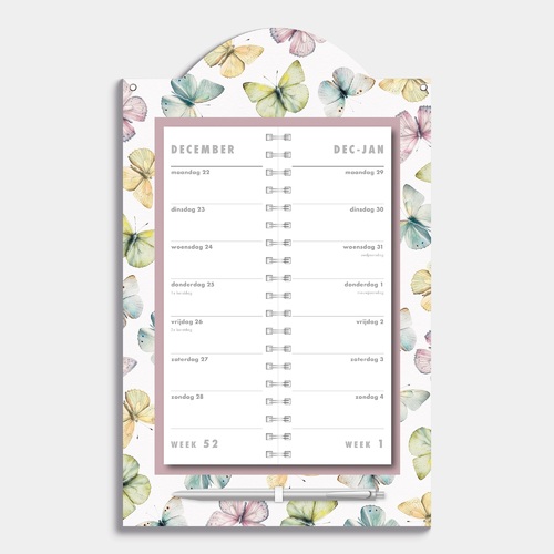 Luxe Omslagkalender Vlinders 2026