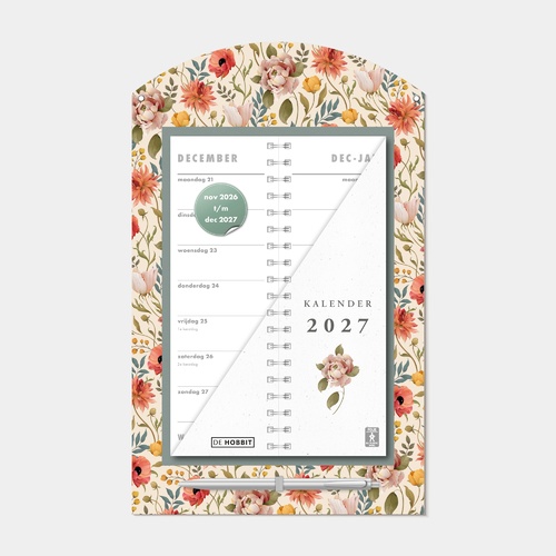 Omslagkalender Luxe Vintage Roos 2027