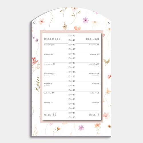 Luxe Omslagkalender Bloem Klein 2026