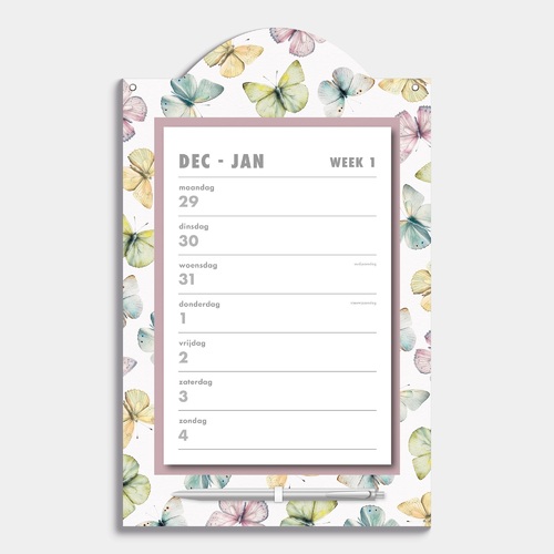 Weekscheurkalender Vlinders 2026