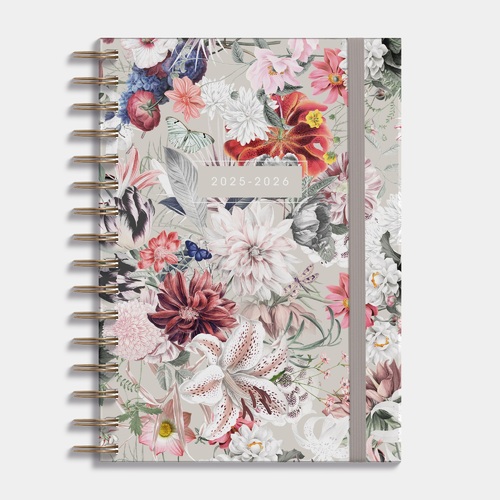 Agenda A5 Spiraal D1 25/26 Bloemen