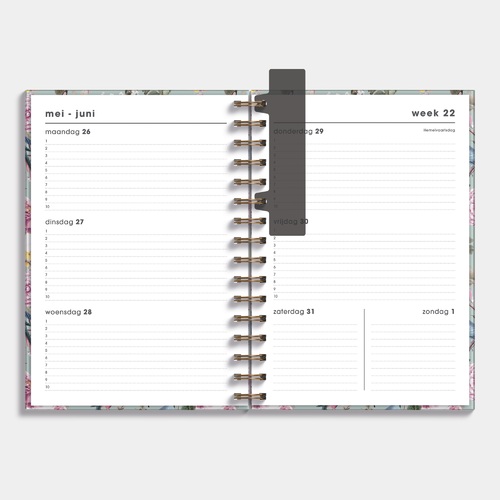 Agenda A5 Spiraal D5 25/26 Romantisch