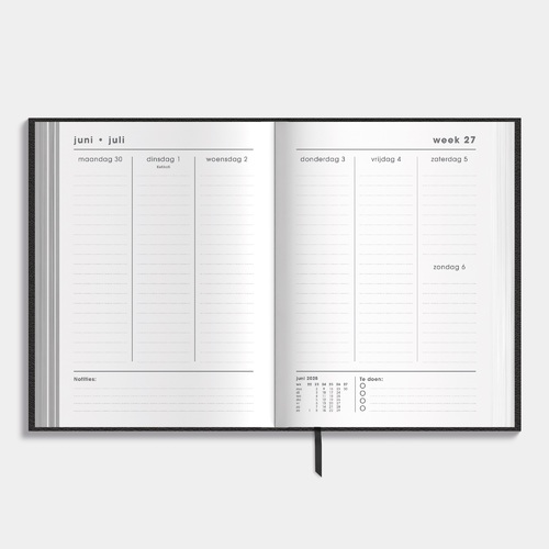 Agenda 18 maanden D3 25/26 Lederlook