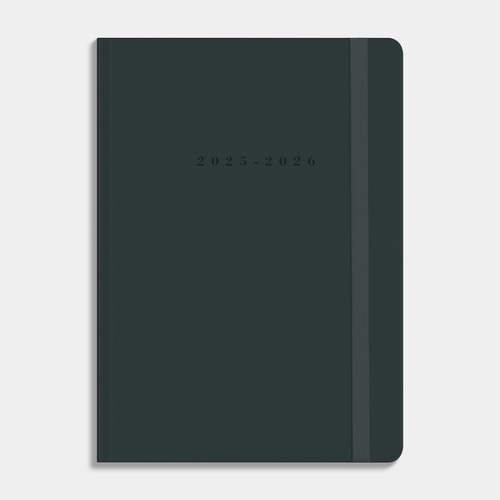 Agenda Luxe D2 25/26 Suedelook Grijs