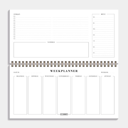 Bureauplanner Undated D2 25/26 Verfstructuur Aardetinten