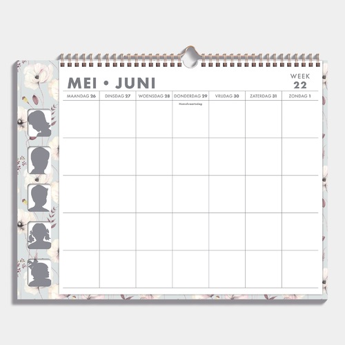 Fam. Planner Omslag D1 25/26 Klaproos