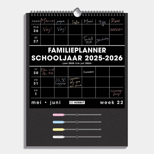 Fam. Plan. Markers D1 25/26 Zwart