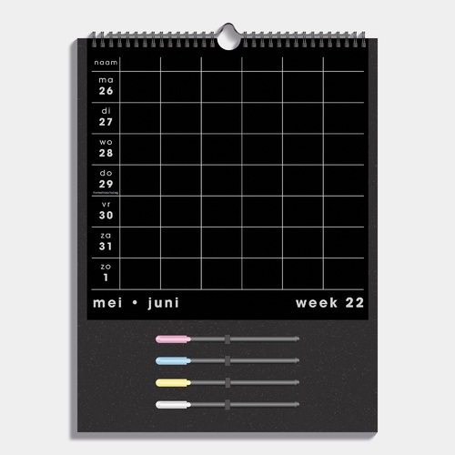 Fam. Plan. Markers D1 25/26 Zwart