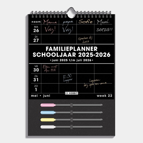 Fam. Plan. Markers D2 25/26 Zwart