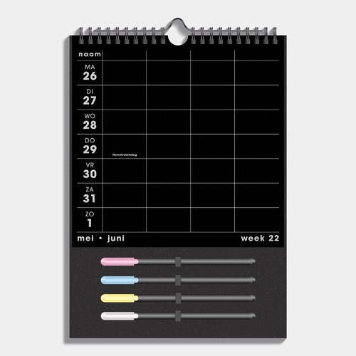 Fam. Plan. Markers D2 25/26 Zwart