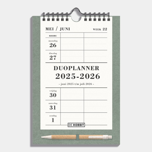 Duoplanner D2 25/26 Groen