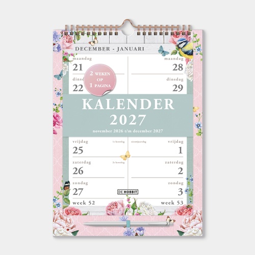 Spiraalkalender 2-weeks D3 2027