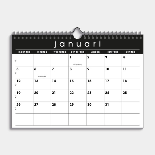 Maandkalender 2026 A4 Basic