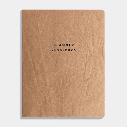 Flex Planner Medium D1 25/26 Washed kraft Bruin