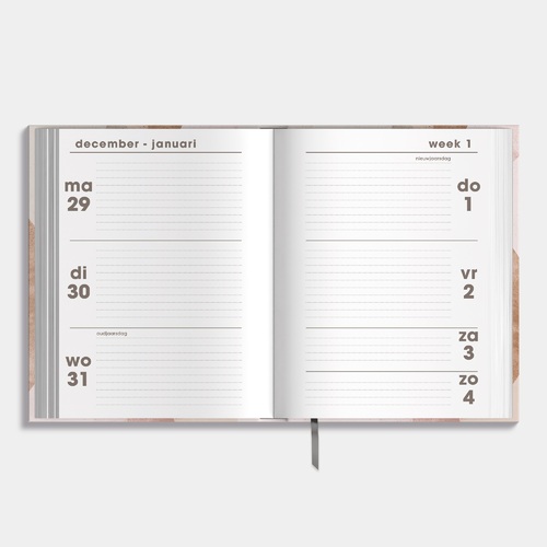 Pocket Agenda 2026 A6 Abstract Oudroze