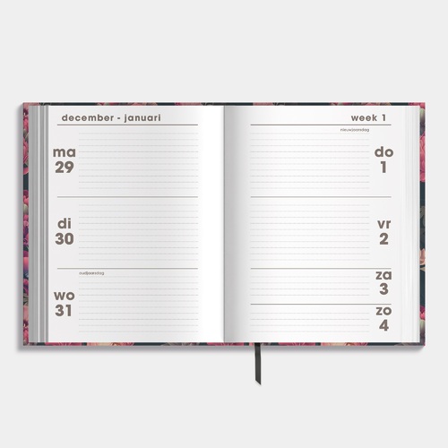 Pocket Agenda 2026 A6 Klassieke Rozen
