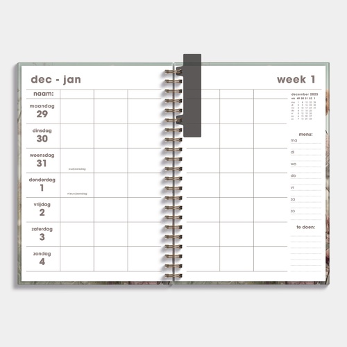 Gezinsagenda 2026 A4 Veldbloemen