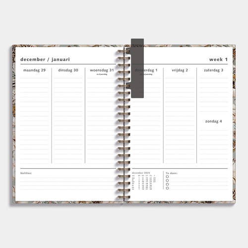 Planner 2026 A4 Tijgerlelie