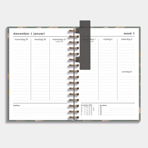 Planner 2026 A5 Grinko Goud