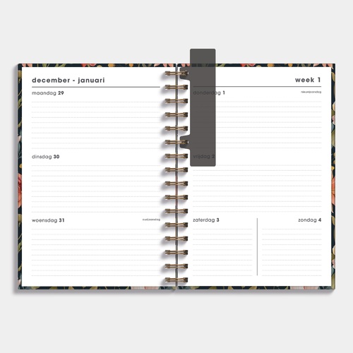 Planner 2026 A5 Vintage Bloemen
