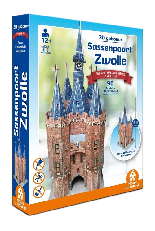 3D Gebouw - Sassenpoort Zwolle (90 Stukjes)