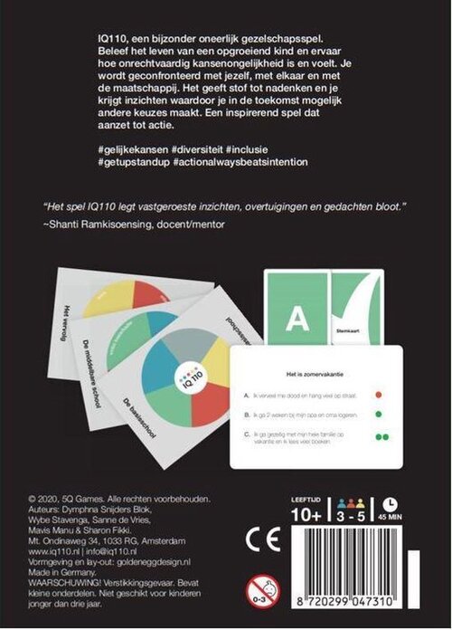 IQ 110, een bijzonder oneerlijk spel