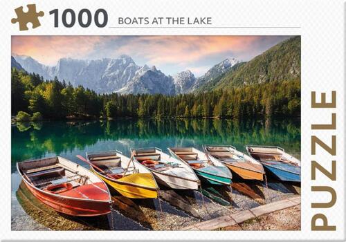 Rebo Legpuzzel 1000 Stukjes - Boats At The Lake