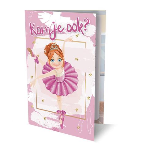 Ballerina  - Uitnodiging PK 949 / set van 6