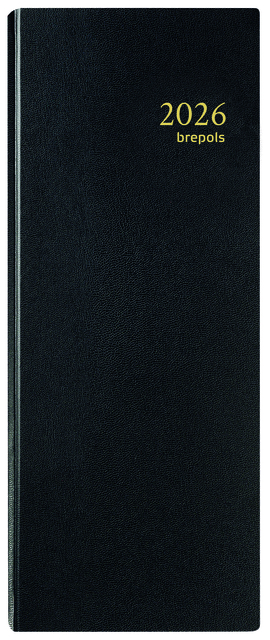 Agenda 2025 Brepols Saturnus Lima 7Dagen/2Pagina's Zwart