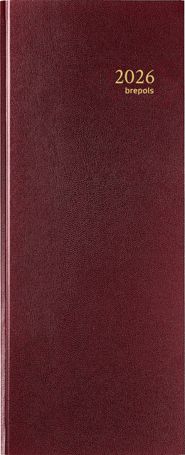 Agenda 2026 Brepols Saturnus Lima 1Dag/1Pagina Bordeaux