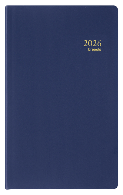 Agenda 2025 Brepols Breplan Seta 7Dagen/1Pagina Assorti Zwart Bordeaux Blauw