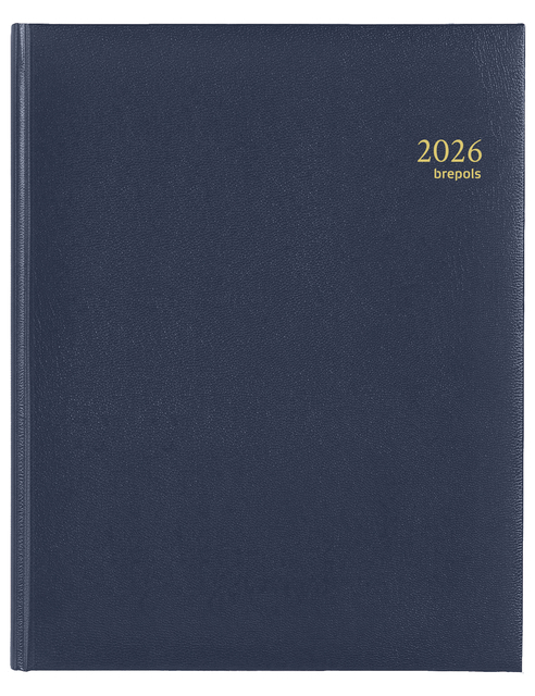 Agenda 2026 Brepols Concorde Lima 7Dagen/2Pagina's Blauw