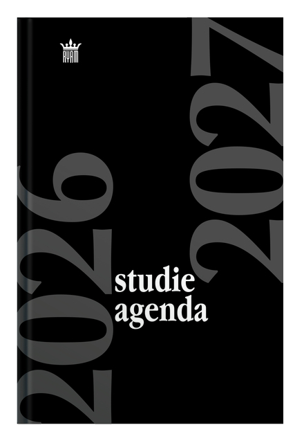 Schoolagenda 2025-2026 Ryam Studie 7Dagen/2Pagina's Zwart