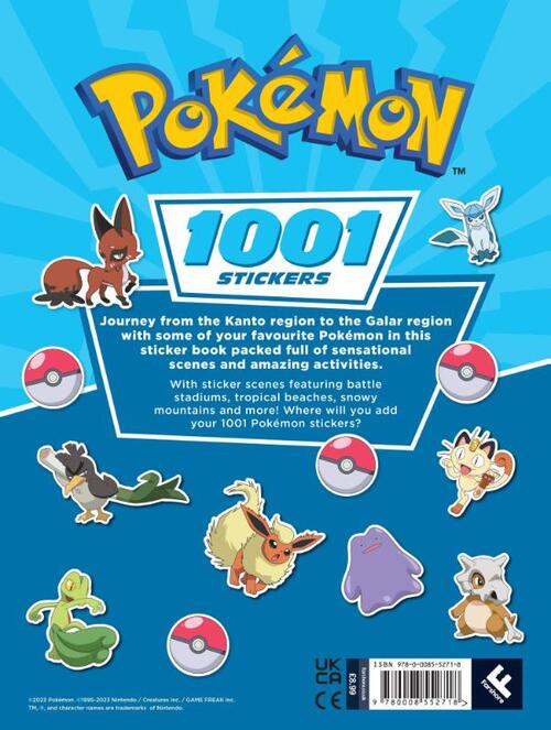 Pokemon: 1001 Stickers