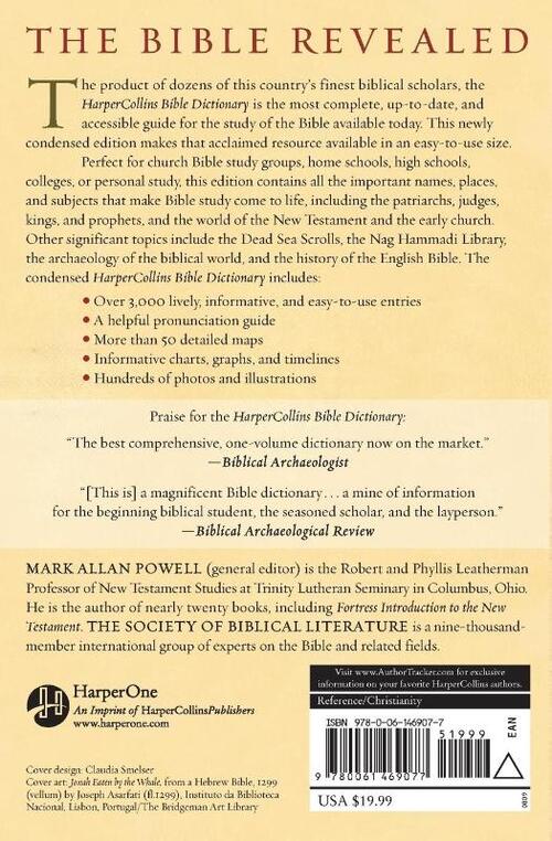 HarperCollins Bible Dictionary - Condensed Edition