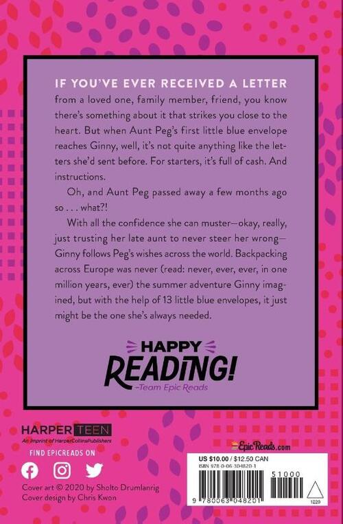 13 Little Blue Envelopes Epic Reads Edition