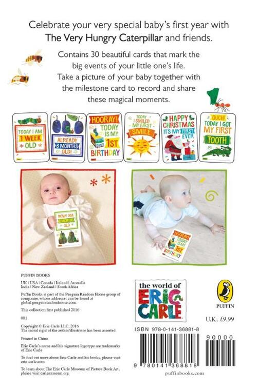 Very Hungry Caterpillar Baby Cards for Milestone Moments