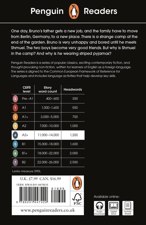 Penguin Readers Level 4: The Boy in Striped Pyjamas (ELT Graded Reader)