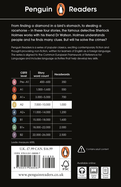 Penguin Readers Level 3: Sherlock Holmes Short Stories (ELT Graded Reader)