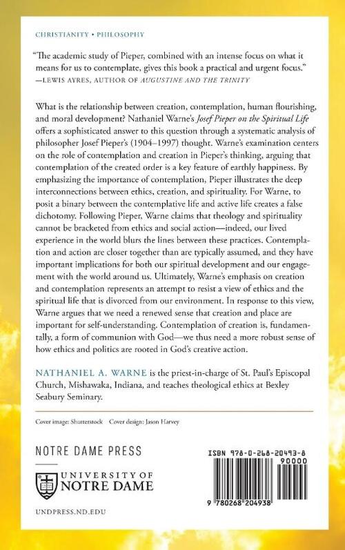 Josef Pieper on the Spiritual Life