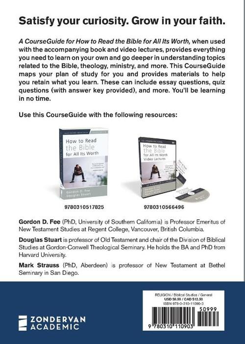 A CourseGuide for How to Read the Bible for All Its Worth