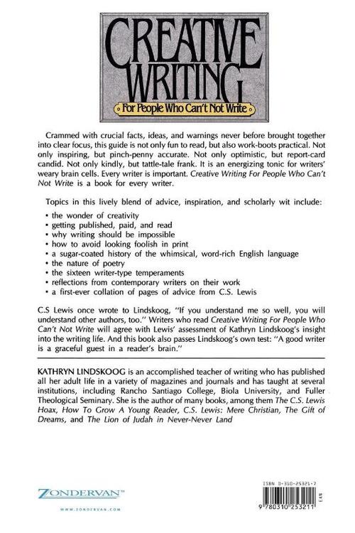 Creative Writing for People Who Can't not Write