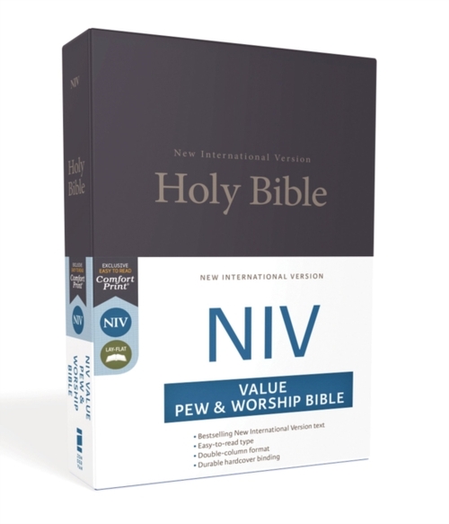 NIV, Value Pew and Worship Bible, Hardcover, Black