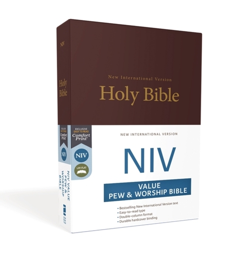 NIV, Value Pew and Worship Bible, Hardcover, Black