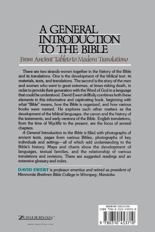 A General Introduction to the Bible