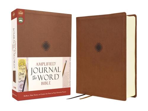 Amplified Journal the Word Bible, Leathersoft, Brown