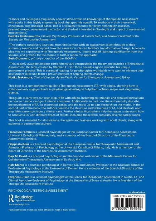 Therapeutic Assessment with Adults